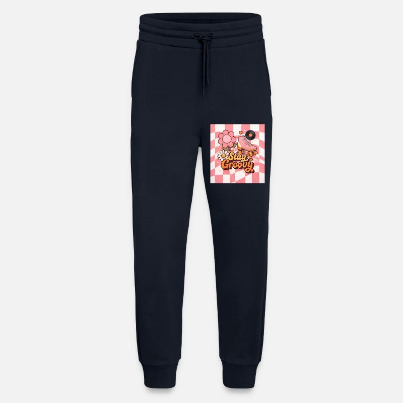 Rosa Retro-Rollschuhe - Jogginghose - made by SPREAD - DARK NAVY
