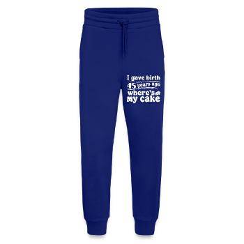 Birthday 45 years ago – cake? - Jogging Pants - made by SPREAD  - Iconic Blue - Front