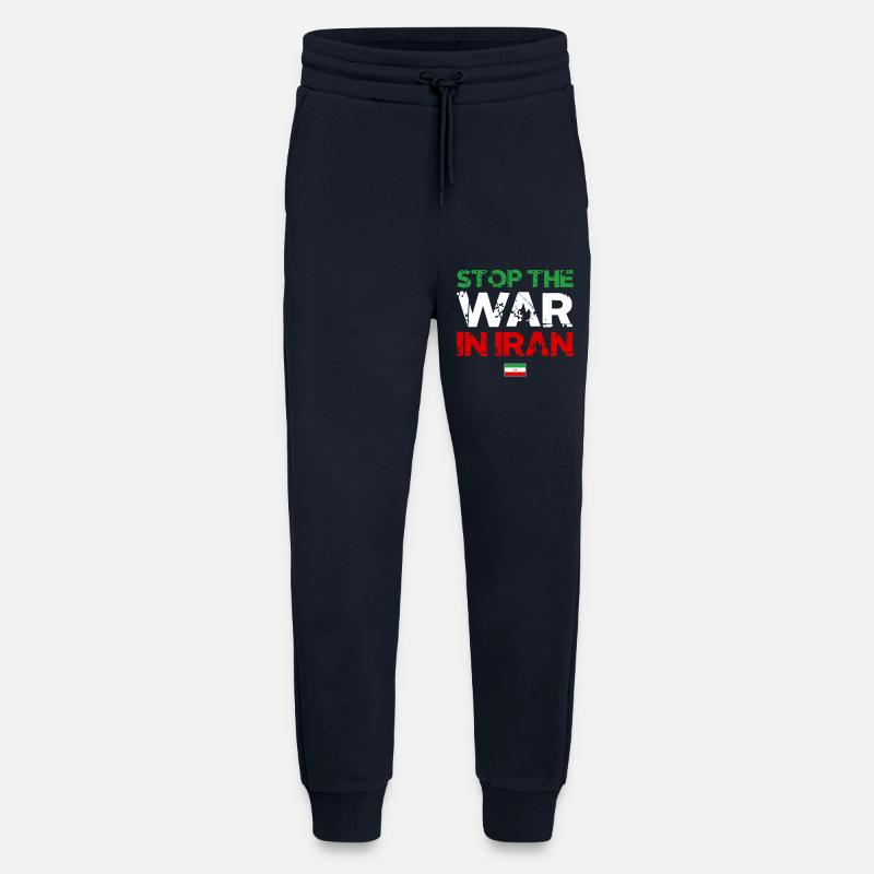 Stop den Irangkrieg - Iran Frieden - Jogginghose - made by SPREAD - DARK NAVY