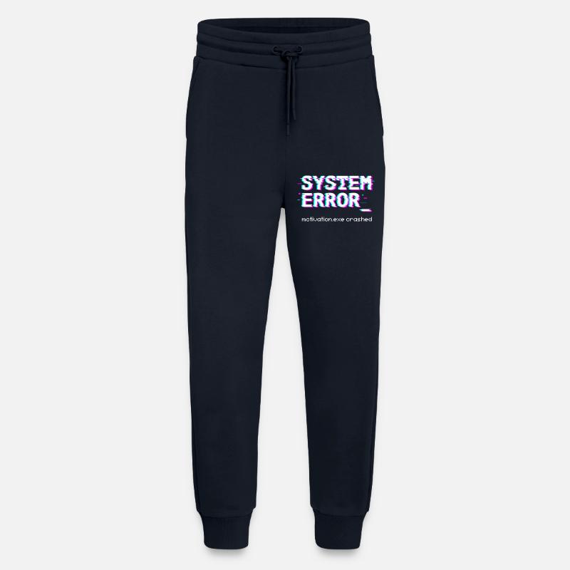 System error Motivation.exe crashed - Jogging Pants - made by SPREAD  - DARK NAVY