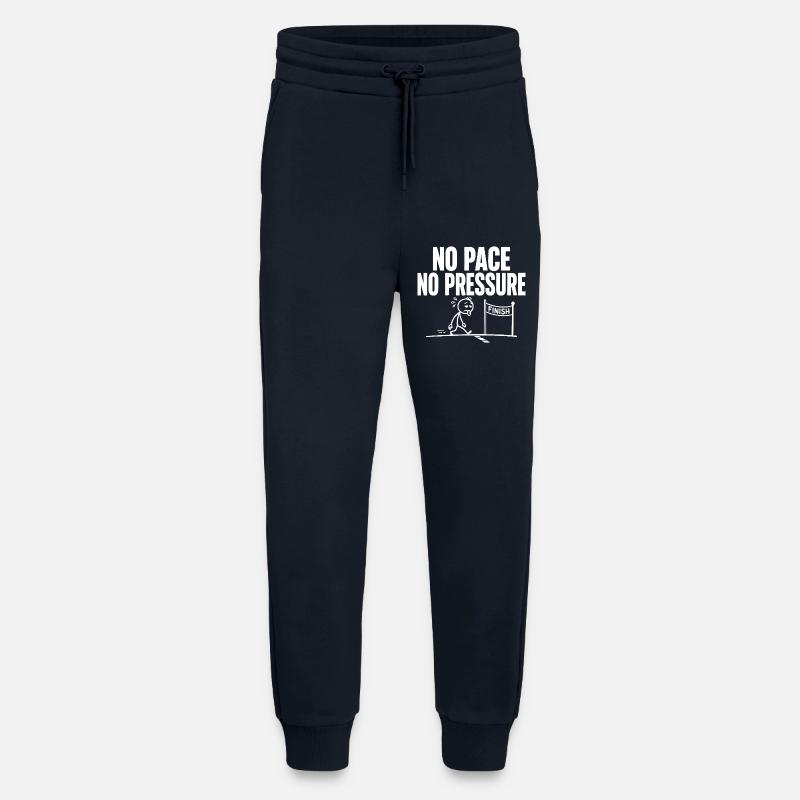 Pas de rythme, pas de pression - Pantalon de jogging bio décontracté fabriqué en UE - DARK NAVY