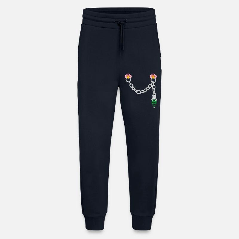 Silberner Steckverbinder - Jogginghose - made by SPREAD - DARK NAVY