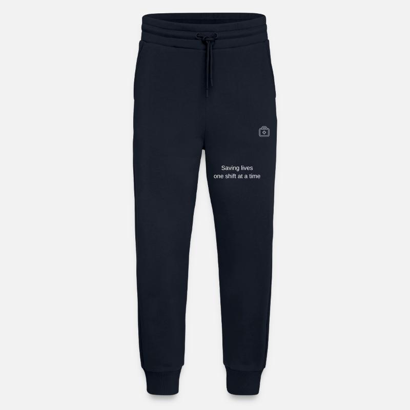 Saving lives every shift - Jogging Pants - made by SPREAD  - DARK NAVY