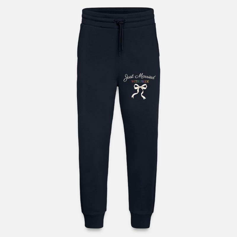 Just Married Pride Bow - Jogging Pants - made by SPREAD  - DARK NAVY