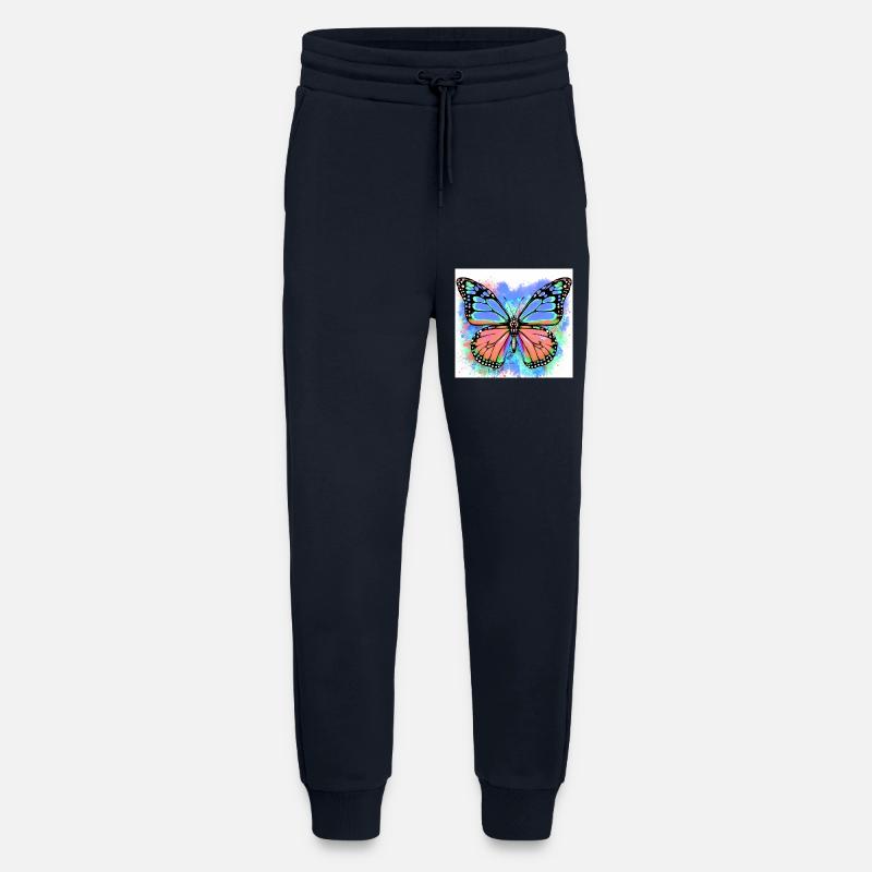 papillon - Pantalon de jogging bio décontracté fabriqué en UE - DARK NAVY