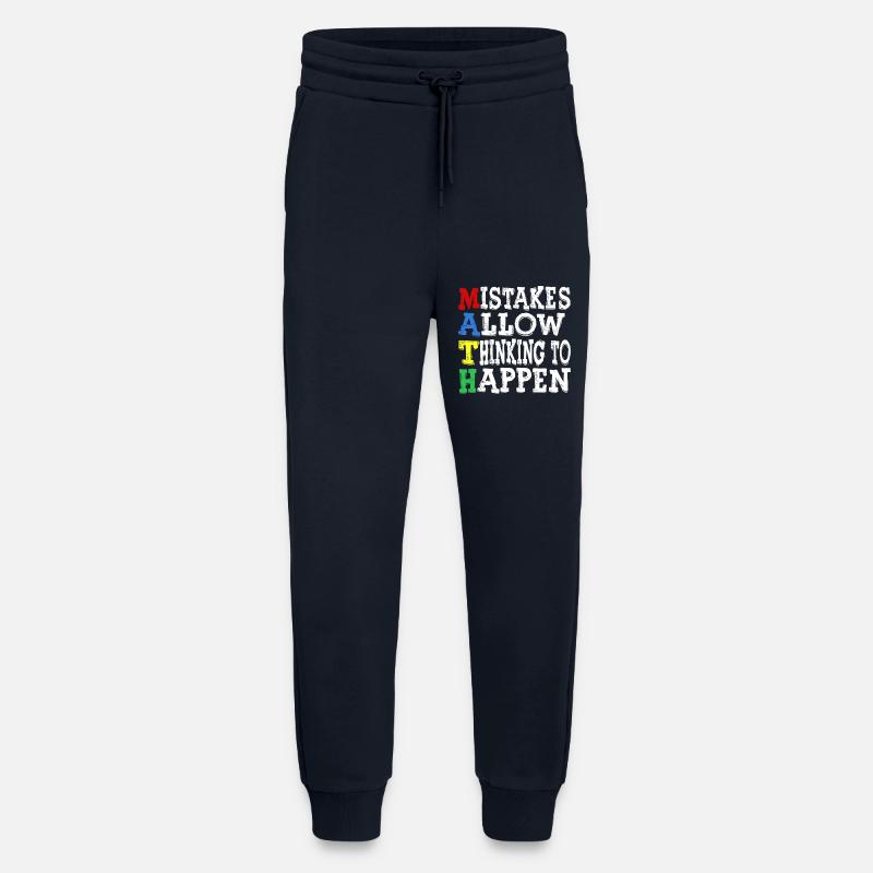 Mistakes Allow Thinking To Happen - Jogging Pants - made by SPREAD  - DARK NAVY