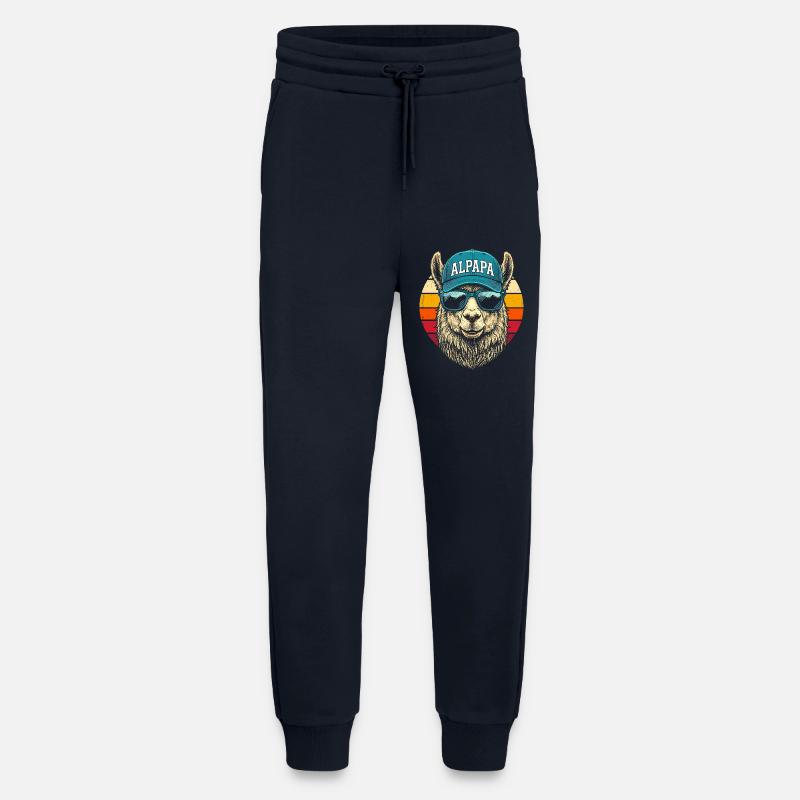 Alpaca Retro Sunglasses Cap - Jogging Pants - made by SPREAD  - DARK NAVY