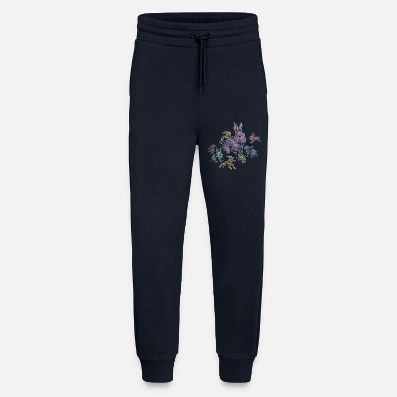 Rabbit - Jogging Pants - made by SPREAD  - DARK NAVY