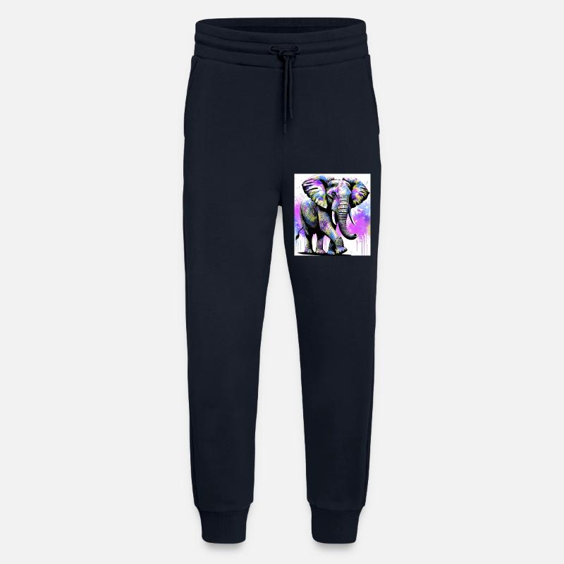 éléphant - Pantalon de jogging bio décontracté fabriqué en UE - DARK NAVY