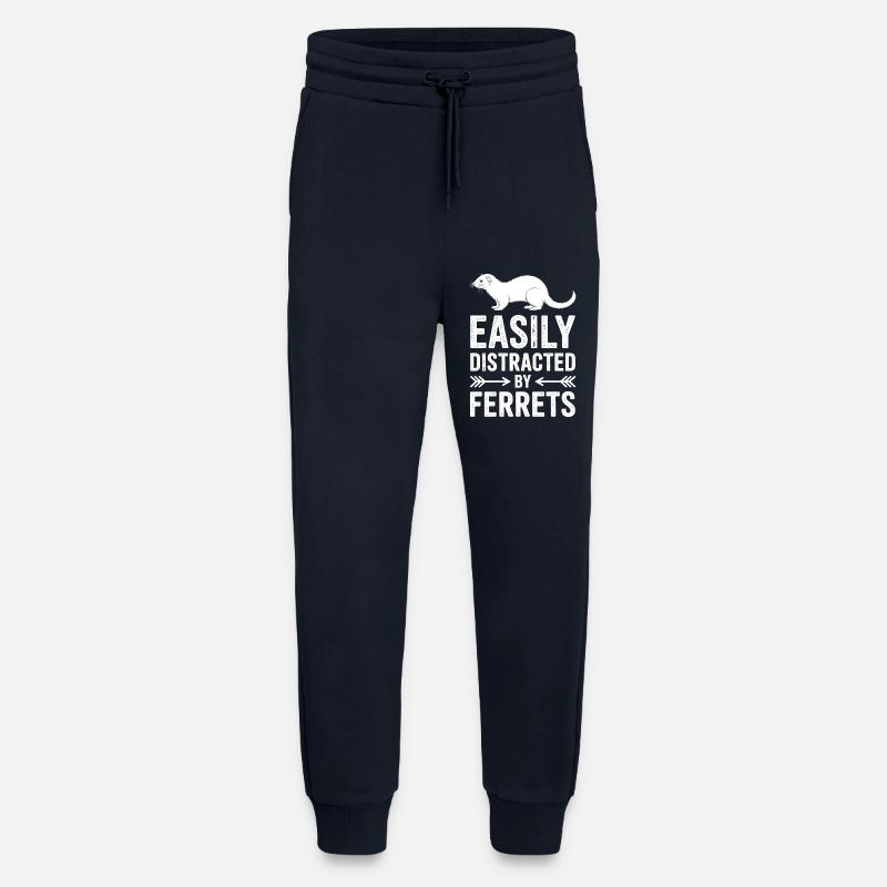 Frettchen Sprüche Lustiges Frettchen Geschenk - Jogginghose - made by SPREAD - DARK NAVY