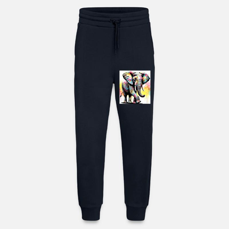 éléphant - Pantalon de jogging bio décontracté fabriqué en UE - DARK NAVY