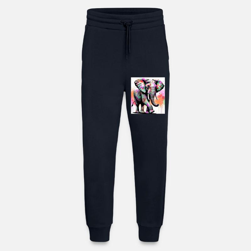 éléphant - Pantalon de jogging bio décontracté fabriqué en UE - DARK NAVY