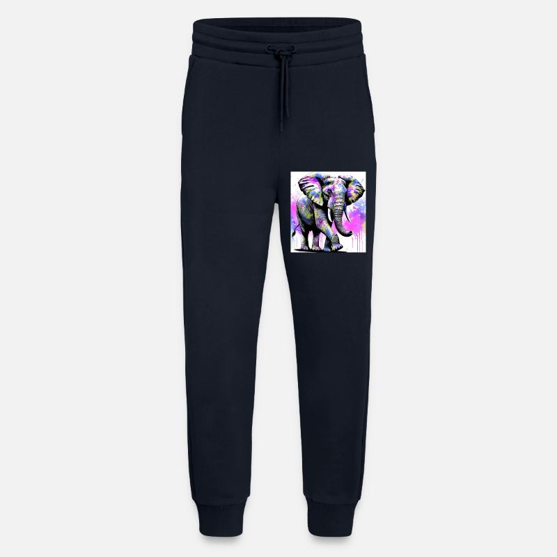 éléphant - Pantalon de jogging bio décontracté fabriqué en UE - DARK NAVY