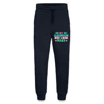 Enseignante de maternelle Classe Mes règles Maternelle - Pantalon de jogging bio décontracté fabriqué en UE - DARK NAVY - Devant