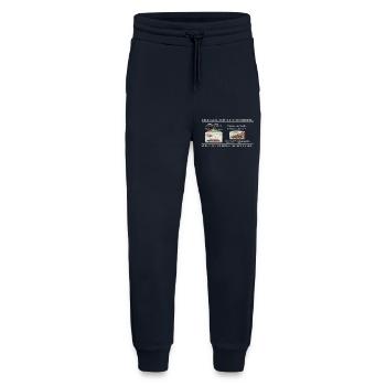 Protocole de distance de chaleur pour saucisse - Pantalon de jogging bio décontracté fabriqué en UE - DARK NAVY - Devant