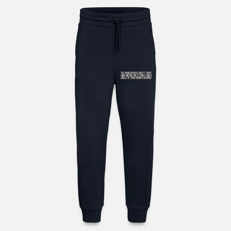 drinks from enemies skulls - Jogging Pants - made by SPREAD  - DARK NAVY