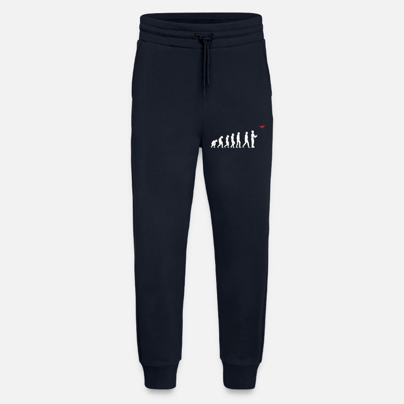 Evolution de l’homme pilote de drone - Pantalon de jogging bio décontracté fabriqué en UE - DARK NAVY