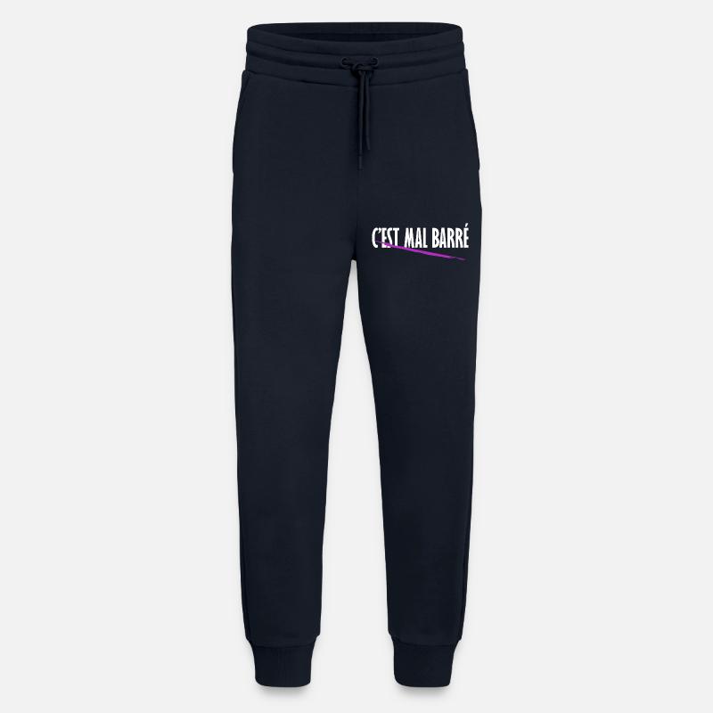 C'est mal barré - Pantalon de jogging bio décontracté fabriqué en UE - DARK NAVY
