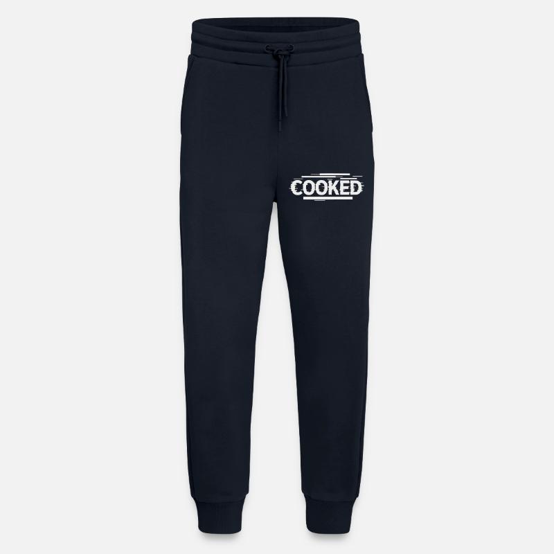 Cooked - Self-Ironic Font - Jogging Pants - made by SPREAD  - DARK NAVY