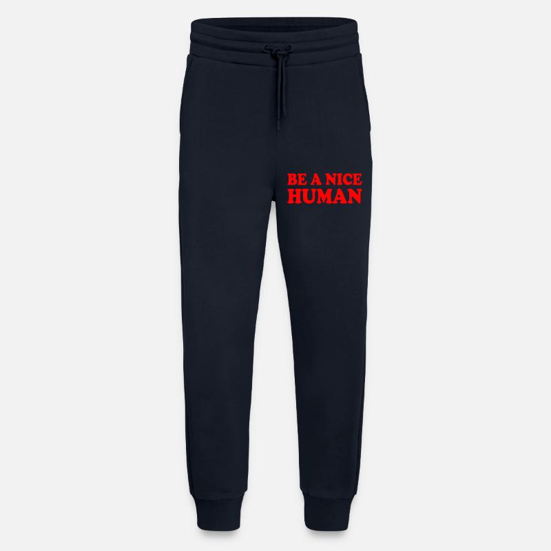 Be a nice human - Jogginghose - made by SPREAD - DARK NAVY