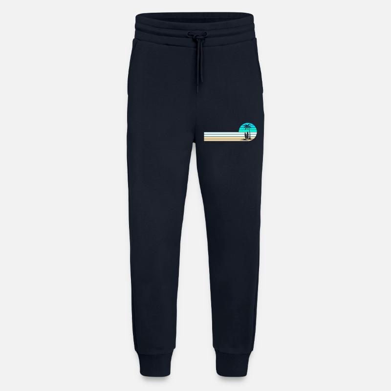 Horizon de la plage - Pantalon de jogging bio décontracté fabriqué en UE - DARK NAVY