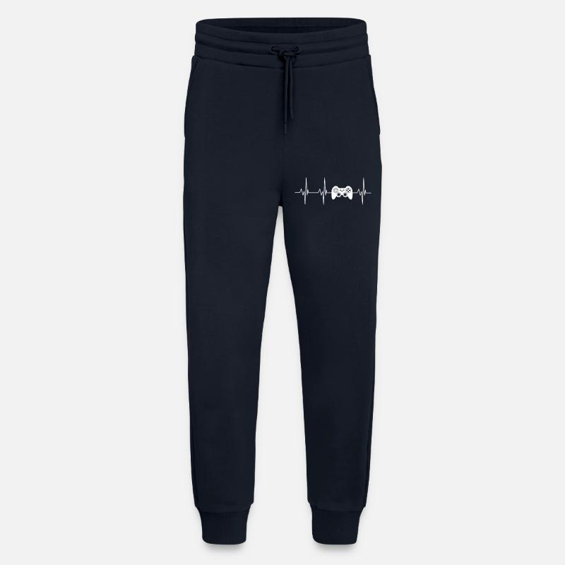 Heartbeat Controller Graphics - Jogging Pants - made by SPREAD  - DARK NAVY
