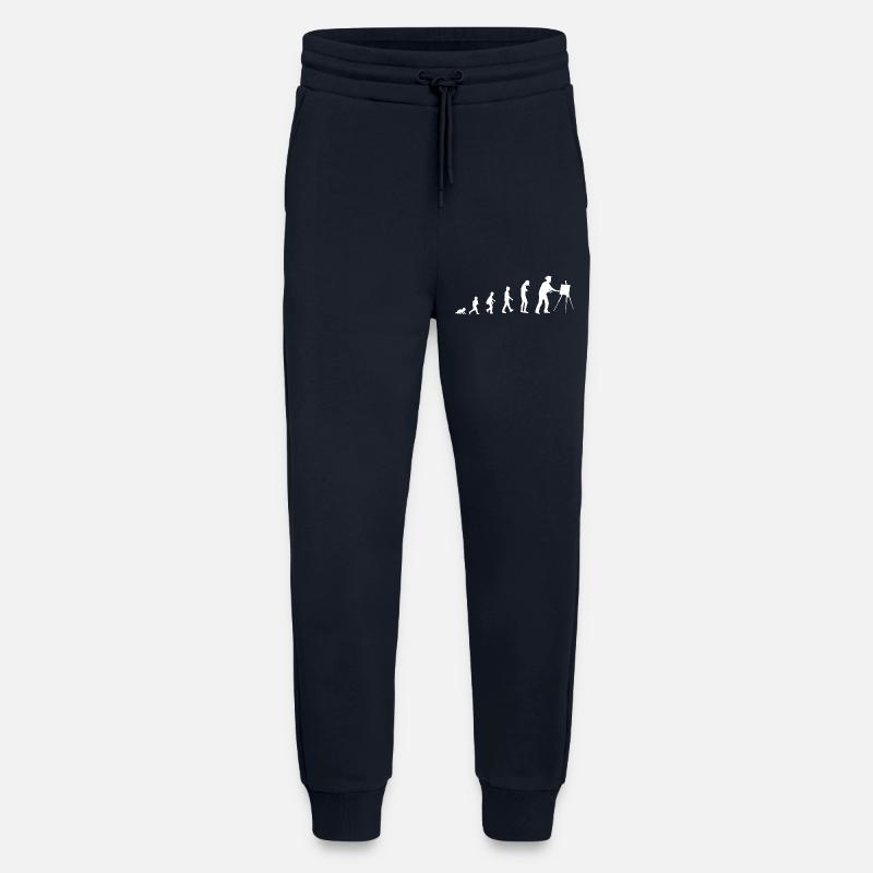 Évolution du bébé au peintre - Pantalon de jogging bio décontracté fabriqué en UE - DARK NAVY