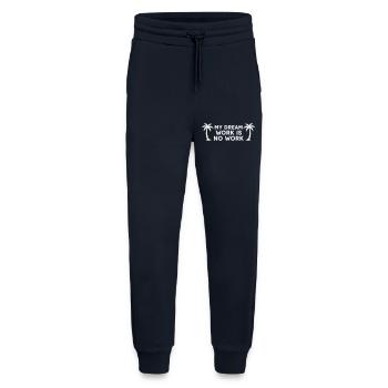 My Dream Work Is No Work - Palm Tree White - Jogging Pants - made by SPREAD  - DARK NAVY - Front
