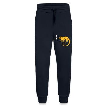 smoking joint weed kiffer weed hemp cannabis dro - Jogging Pants - made by SPREAD  - DARK NAVY - Front
