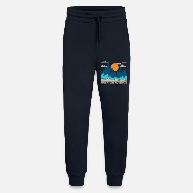 Adventure Mountain Graphic - Jogging Pants - made by SPREAD  - DARK NAVY