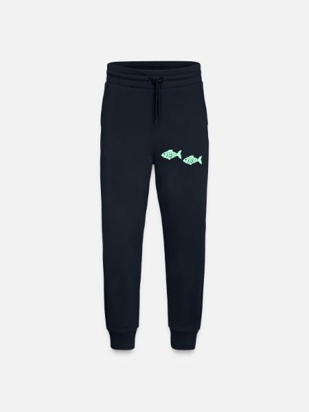 fish2 - Jogging Pants - made by SPREAD  - DARK NAVY