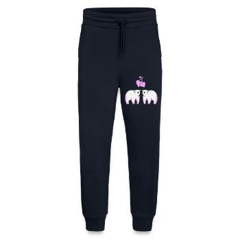 Eisbären verliebt - Jogginghose - made by SPREAD - DARK NAVY - Vorne