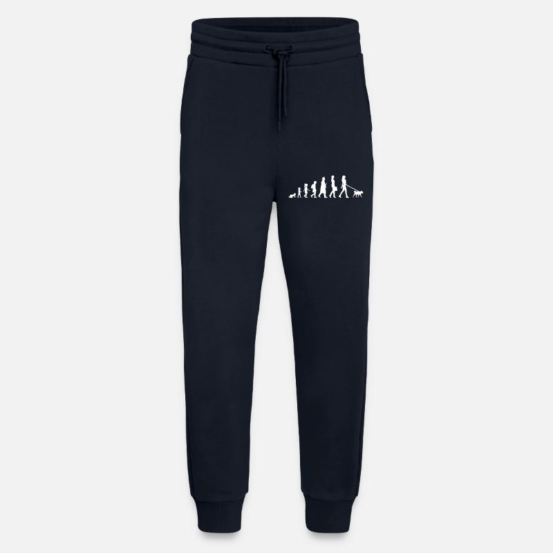Evolution of a dog owner - Jogging Pants - made by SPREAD  - DARK NAVY