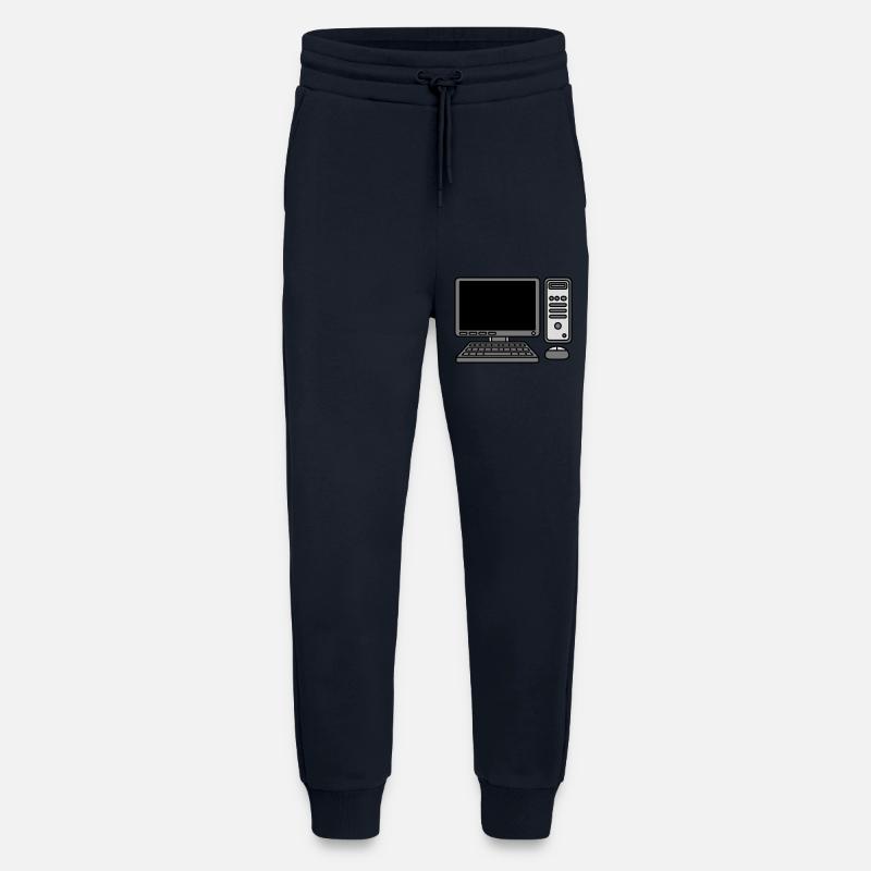 Computer Keyboard Mouse Screen - Jogging Pants - made by SPREAD  - DARK NAVY