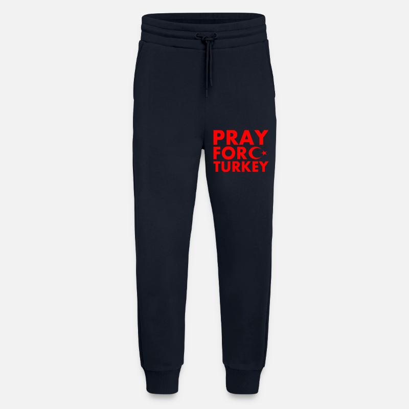 Pray for turkey - Jogginghose - made by SPREAD - DARK NAVY