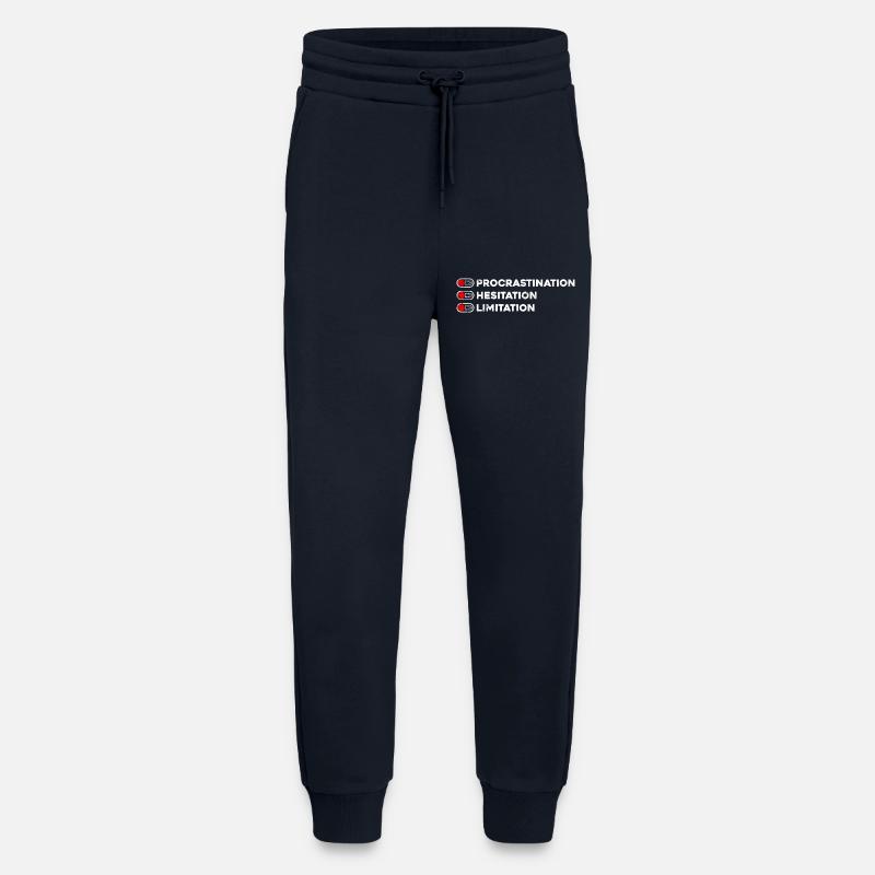 Trio Pas de Procrastination - Pantalon de jogging bio décontracté fabriqué en UE - DARK NAVY