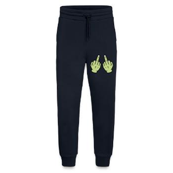 Middle Finger Hand - Jogging Pants - made by SPREAD  - DARK NAVY - Front