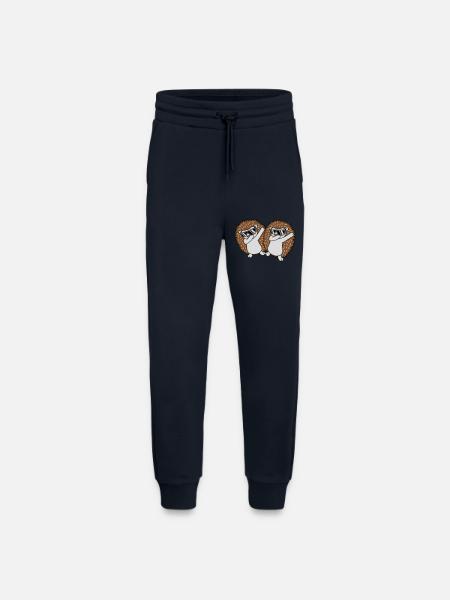 2 dabbing hedgehog friends - Jogging Pants - made by SPREAD  - DARK NAVY