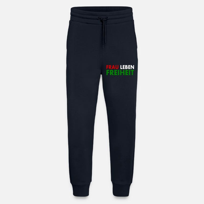 Frau leben freiheit - Jogginghose - made by SPREAD - DARK NAVY