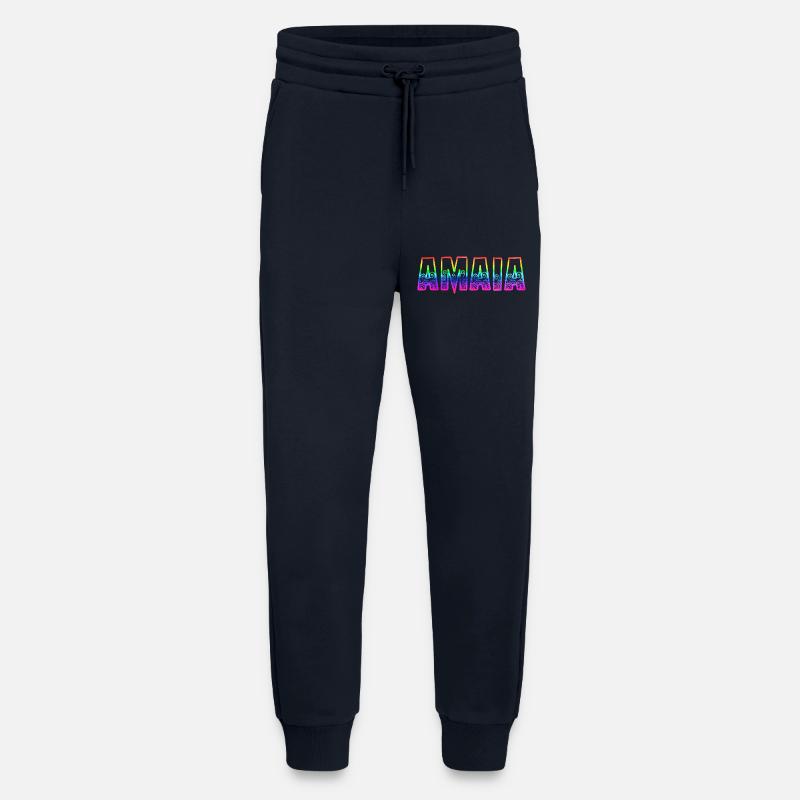 amaia rs rainbow - Jogging Pants - made by SPREAD  - DARK NAVY