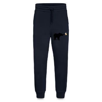 Bière Jug Elephant cool - Pantalon de jogging bio décontracté fabriqué en UE - DARK NAVY - Devant