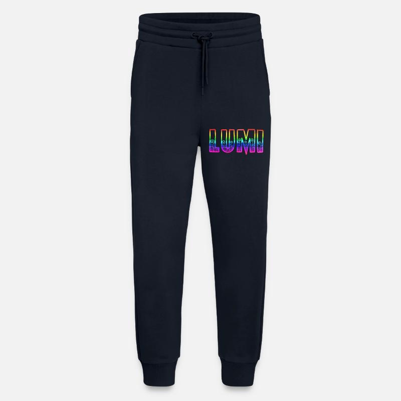 lumi rs arc-en-ciel - Pantalon de jogging bio décontracté fabriqué en UE - DARK NAVY
