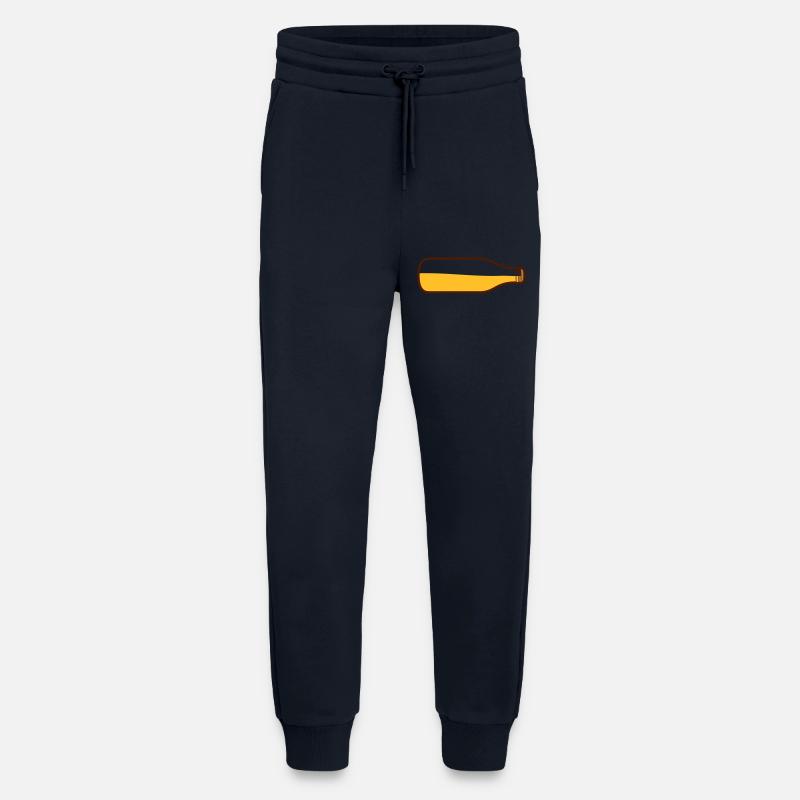 Bier Flasche liegend - Jogginghose - made by SPREAD - DARK NAVY