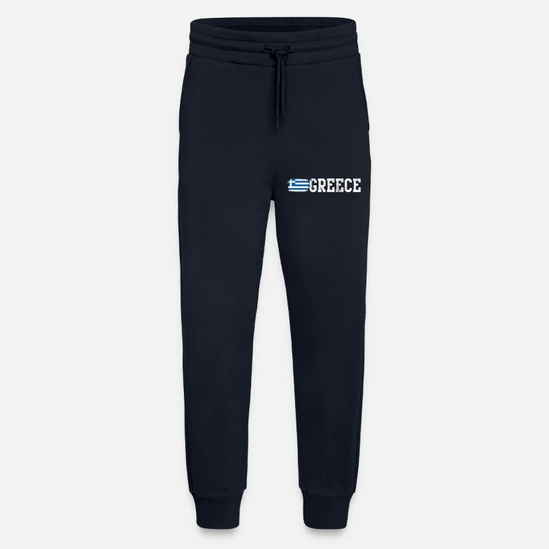 Typografie der griechischen Flaggen-Pinselkunst - Jogginghose - made by SPREAD - DARK NAVY