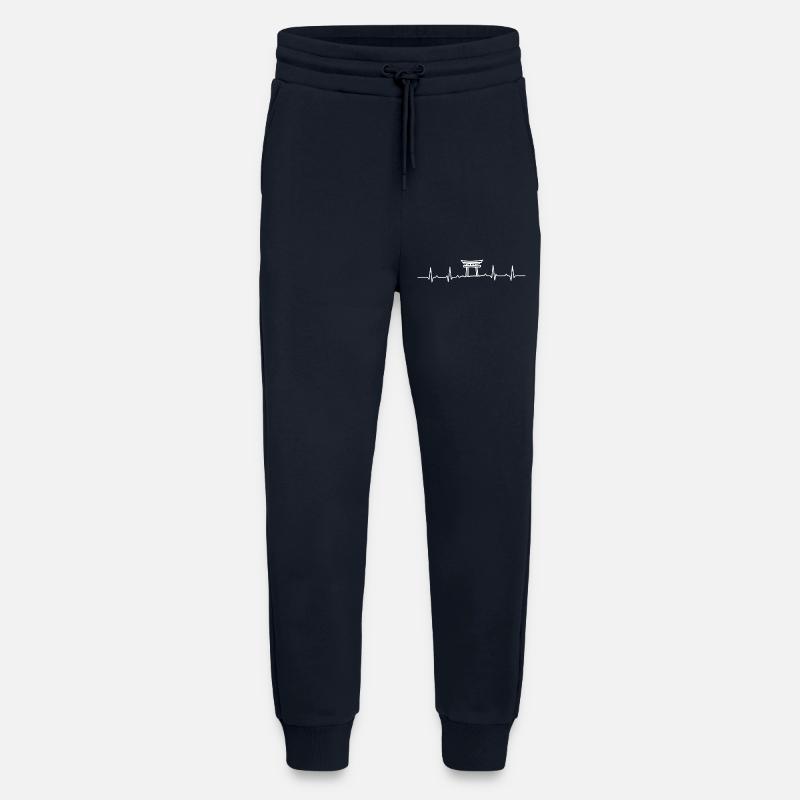 Heartbeat torii gate - Jogging Pants - made by SPREAD  - DARK NAVY