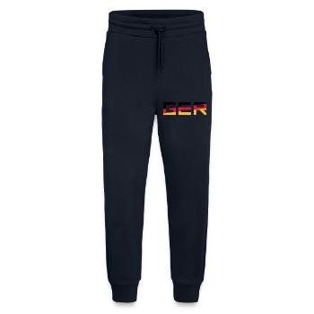 GER Team Germany Germany Couleurs Noir Rouge Go - Pantalon de jogging bio décontracté fabriqué en UE - DARK NAVY - Devant