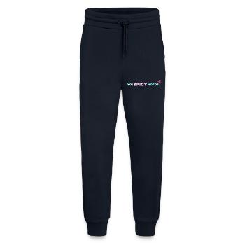 Yo ! Épicé. | Style rétro de l’an 2000 - Pantalon de jogging bio décontracté fabriqué en UE - DARK NAVY - Devant