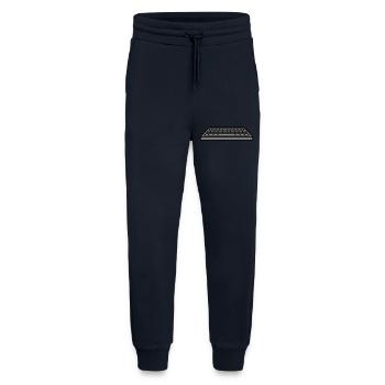 Conception de l’ordinateur d’entrée clavier - Pantalon de jogging bio décontracté fabriqué en UE - DARK NAVY - Devant