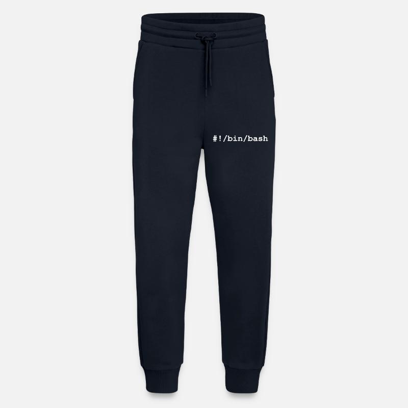 Bash / Bourne-Again Shell i Linux og Unix - Organic relaxed joggingbukser made in EU - DARK NAVY