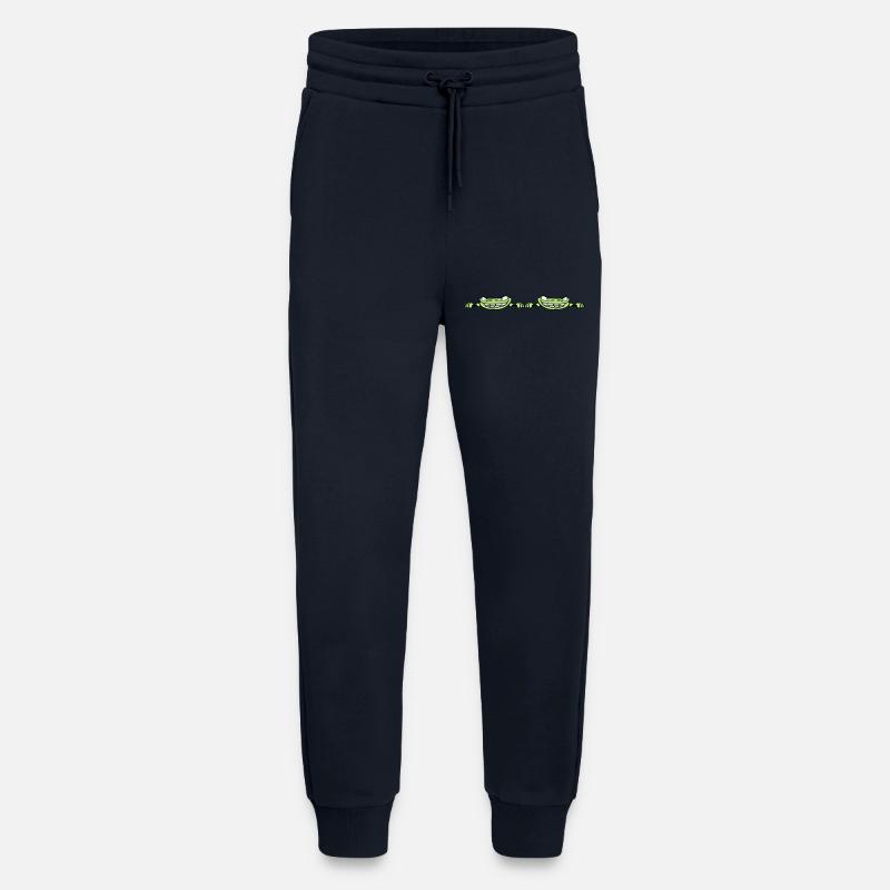 2 freunde team paar duo verstecken rahmen text - Jogginghose - made by SPREAD - DARK NAVY